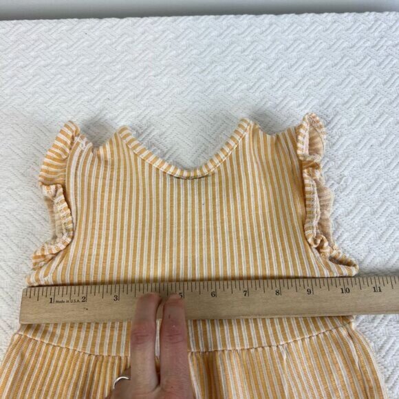 Vince Camuto Toddlers Size 3T Orange White Striped Preppy Dress Summer Cute Even - Picture 5 of 10